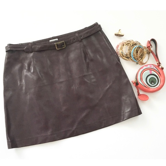 Moschino Dresses & Skirts - Vintage: Moschino ©1994 ღ Vegan Leather Skirt ღ